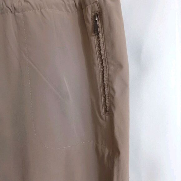 Charlie B G/L Taupe Athleisure Jogger Pants C5310-141B Drawstring Zipper Pockets - Picture 9 of 12